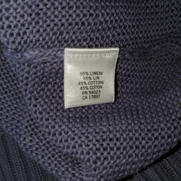 Banana Republic EUC Linen & Cotton Purple Cardigan - Picture 2 of 5